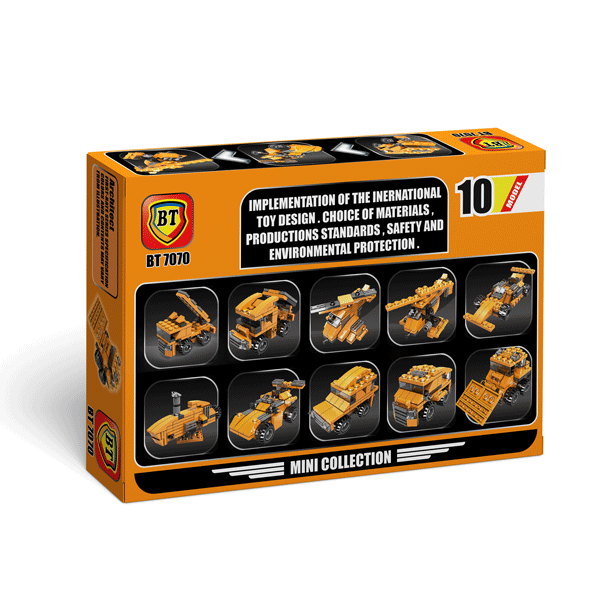 لگو نارنجی 10 مدل کوچک 86 قطعه BT7070