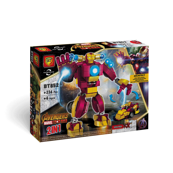 لگو تبدیل شونده آیرون من 236 قطعه BT852